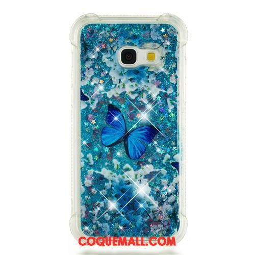 Étui Samsung Galaxy A3 2017 Quicksand Or Fluide Doux, Coque Samsung Galaxy A3 2017 Dessin Animé Étoile