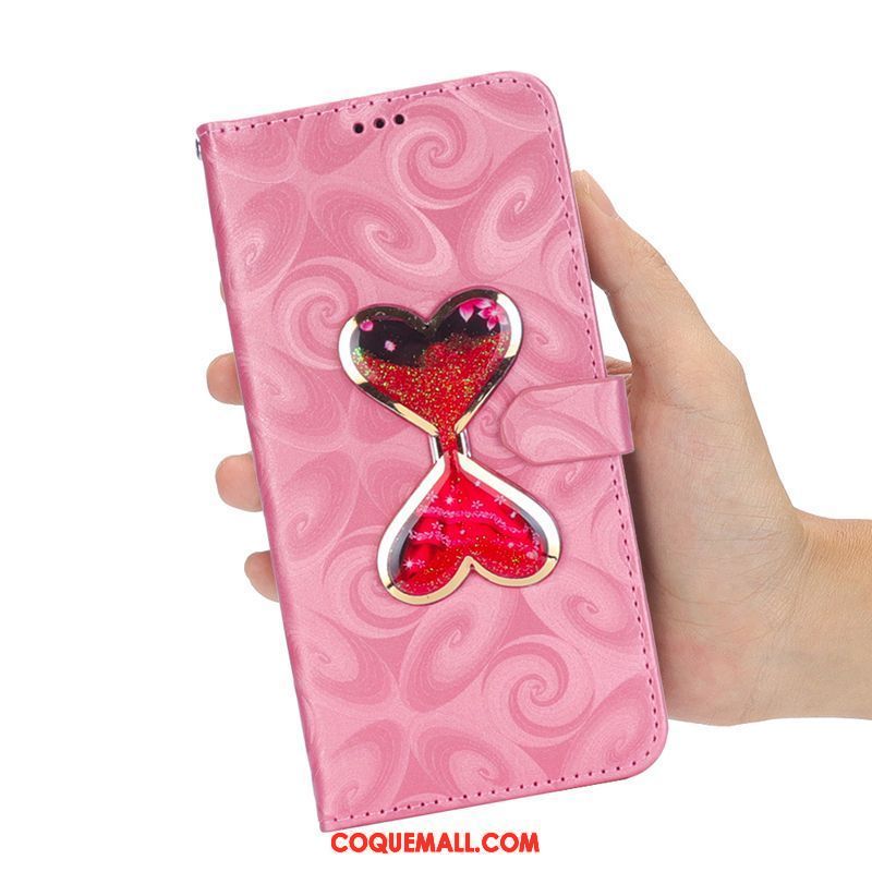 Étui Samsung Galaxy A3 2017 Tout Compris Portefeuille Amour, Coque Samsung Galaxy A3 2017 Rose Nouveau