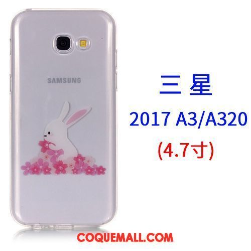 Étui Samsung Galaxy A3 2017 Tout Compris Rose Étoile, Coque Samsung Galaxy A3 2017 Téléphone Portable Dessin Animé