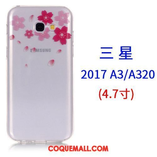 Étui Samsung Galaxy A3 2017 Tout Compris Rose Étoile, Coque Samsung Galaxy A3 2017 Téléphone Portable Dessin Animé