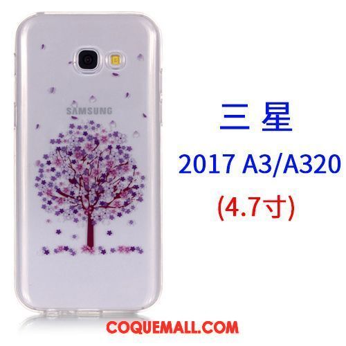 Étui Samsung Galaxy A3 2017 Tout Compris Rose Étoile, Coque Samsung Galaxy A3 2017 Téléphone Portable Dessin Animé