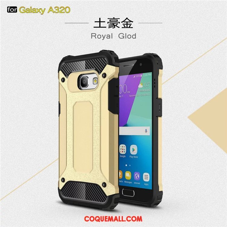 Étui Samsung Galaxy A3 2017 Téléphone Portable Difficile Incassable, Coque Samsung Galaxy A3 2017 Protection Fluide Doux