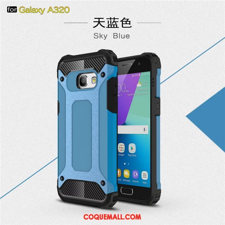 Étui Samsung Galaxy A3 2017 Téléphone Portable Difficile Incassable, Coque Samsung Galaxy A3 2017 Protection Fluide Doux