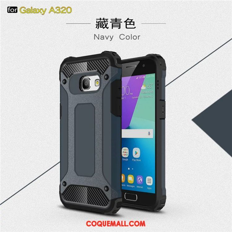 Étui Samsung Galaxy A3 2017 Téléphone Portable Difficile Incassable, Coque Samsung Galaxy A3 2017 Protection Fluide Doux