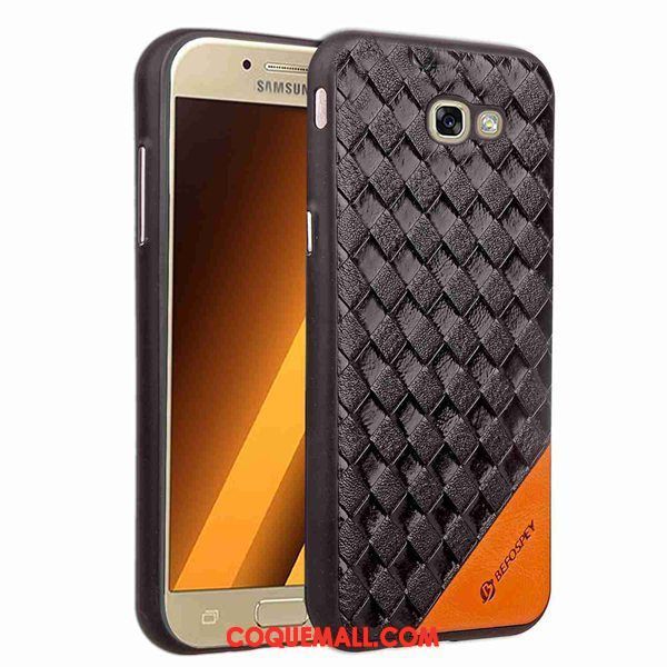 Étui Samsung Galaxy A3 2017 Téléphone Portable Placage Étoile, Coque Samsung Galaxy A3 2017 Tissage Protection