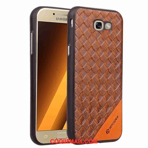 Étui Samsung Galaxy A3 2017 Téléphone Portable Placage Étoile, Coque Samsung Galaxy A3 2017 Tissage Protection