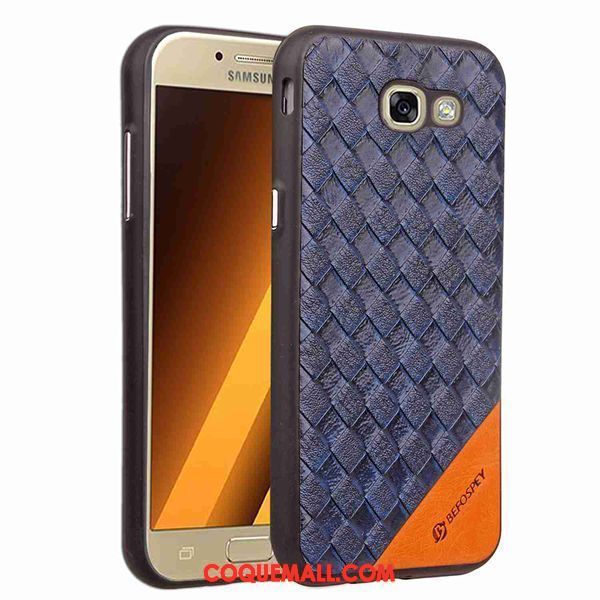 Étui Samsung Galaxy A3 2017 Téléphone Portable Placage Étoile, Coque Samsung Galaxy A3 2017 Tissage Protection