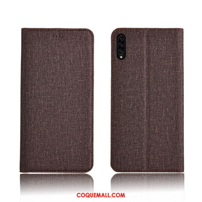 Étui Samsung Galaxy A30s En Cuir Étoile Délavé En Daim, Coque Samsung Galaxy A30s Téléphone Portable Incassable