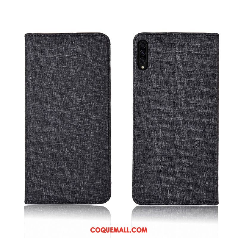 Étui Samsung Galaxy A30s En Cuir Étoile Délavé En Daim, Coque Samsung Galaxy A30s Téléphone Portable Incassable