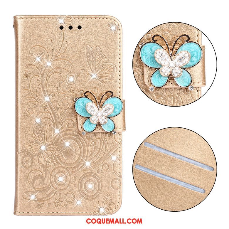 Étui Samsung Galaxy A30s Papillon Protection En Cuir, Coque Samsung Galaxy A30s Téléphone Portable Fluide Doux