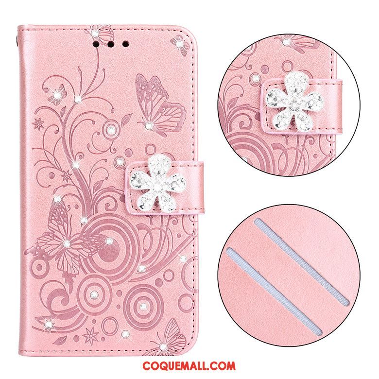 Étui Samsung Galaxy A30s Papillon Protection En Cuir, Coque Samsung Galaxy A30s Téléphone Portable Fluide Doux