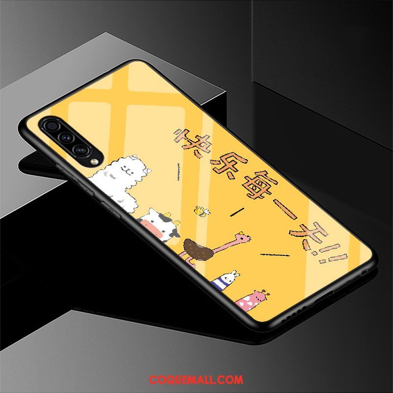 Étui Samsung Galaxy A30s Protection Téléphone Portable Verre, Coque Samsung Galaxy A30s Tout Compris Dessin Animé