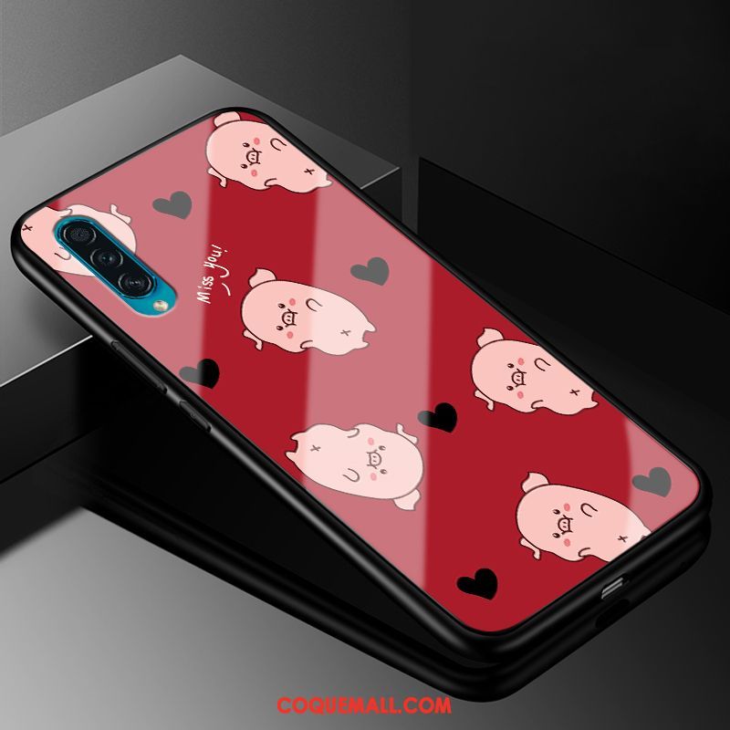 Étui Samsung Galaxy A30s Tout Compris Dessin Animé Léopard, Coque Samsung Galaxy A30s Incassable Verre