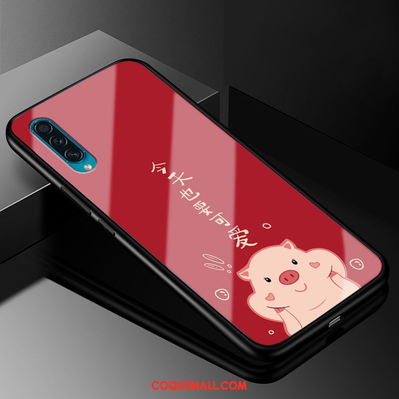 Étui Samsung Galaxy A30s Tout Compris Dessin Animé Léopard, Coque Samsung Galaxy A30s Incassable Verre