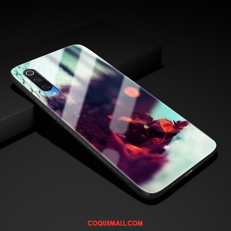 Étui Samsung Galaxy A30s Verre Net Rouge Personnalisé, Coque Samsung Galaxy A30s Tendance Noir