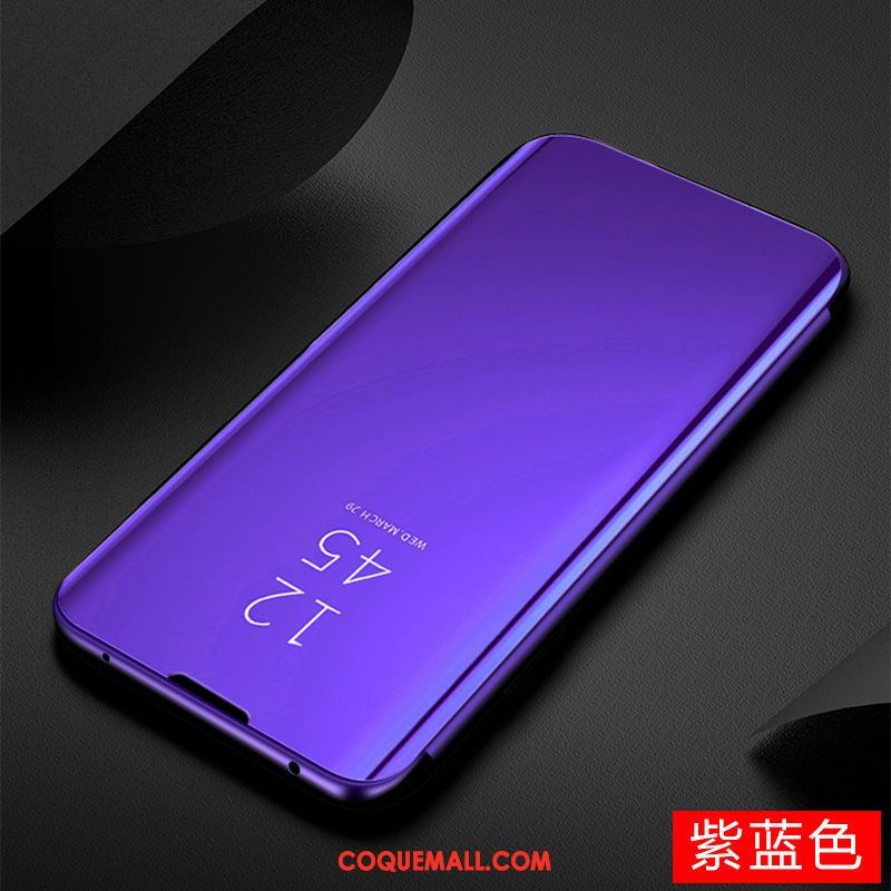 Étui Samsung Galaxy A30s Étoile Violet Protection, Coque Samsung Galaxy A30s Miroir Téléphone Portable
