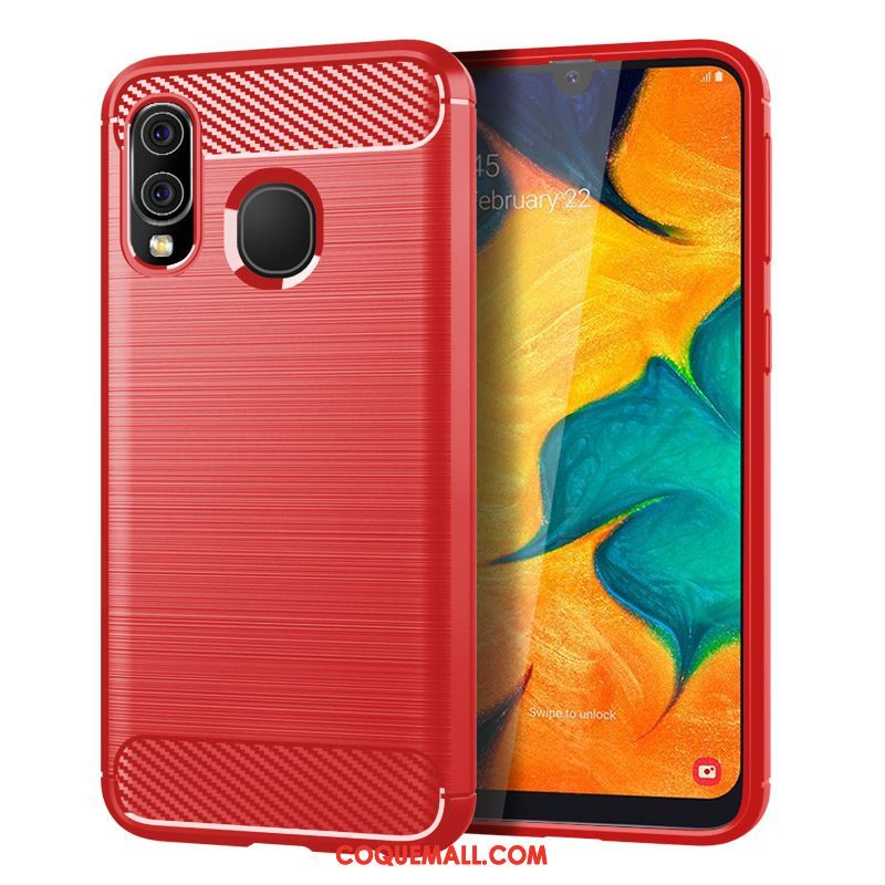 Étui Samsung Galaxy A40 Modèle Fleurie Fibre Silicone, Coque Samsung Galaxy A40 Bleu Étoile