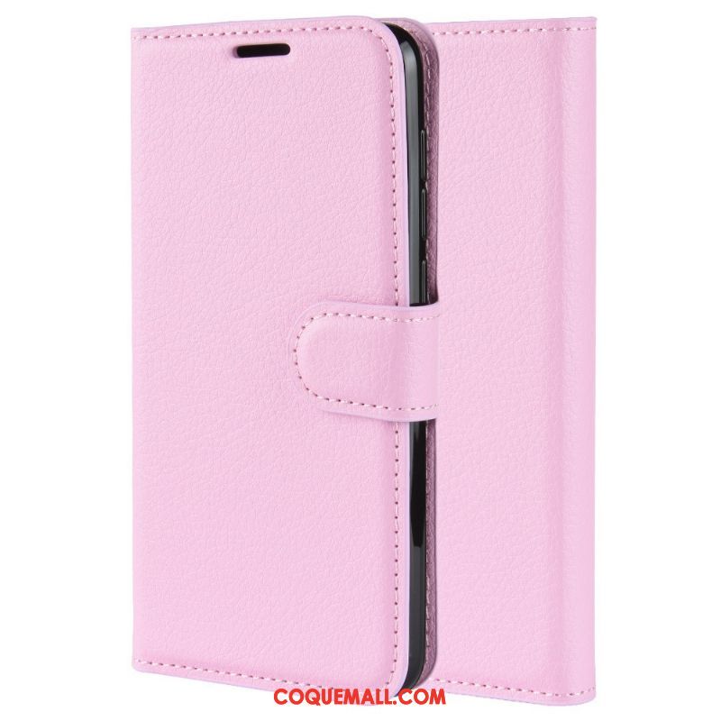 Étui Samsung Galaxy A40 Modèle Fleurie Étoile En Cuir, Coque Samsung Galaxy A40 Litchi Téléphone Portable