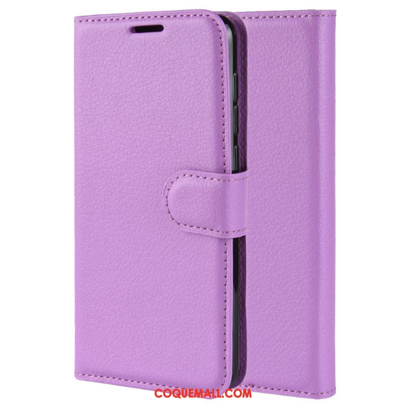 Étui Samsung Galaxy A40 Modèle Fleurie Étoile En Cuir, Coque Samsung Galaxy A40 Litchi Téléphone Portable