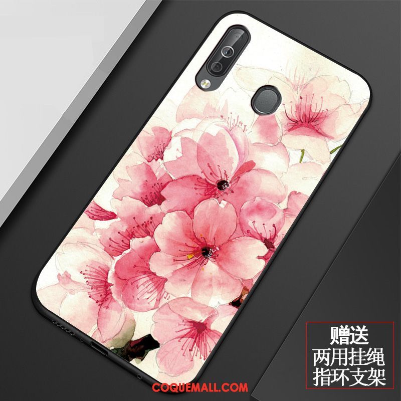 Étui Samsung Galaxy A40s Art Incassable Tout Compris, Coque Samsung Galaxy A40s Rouge Étoile