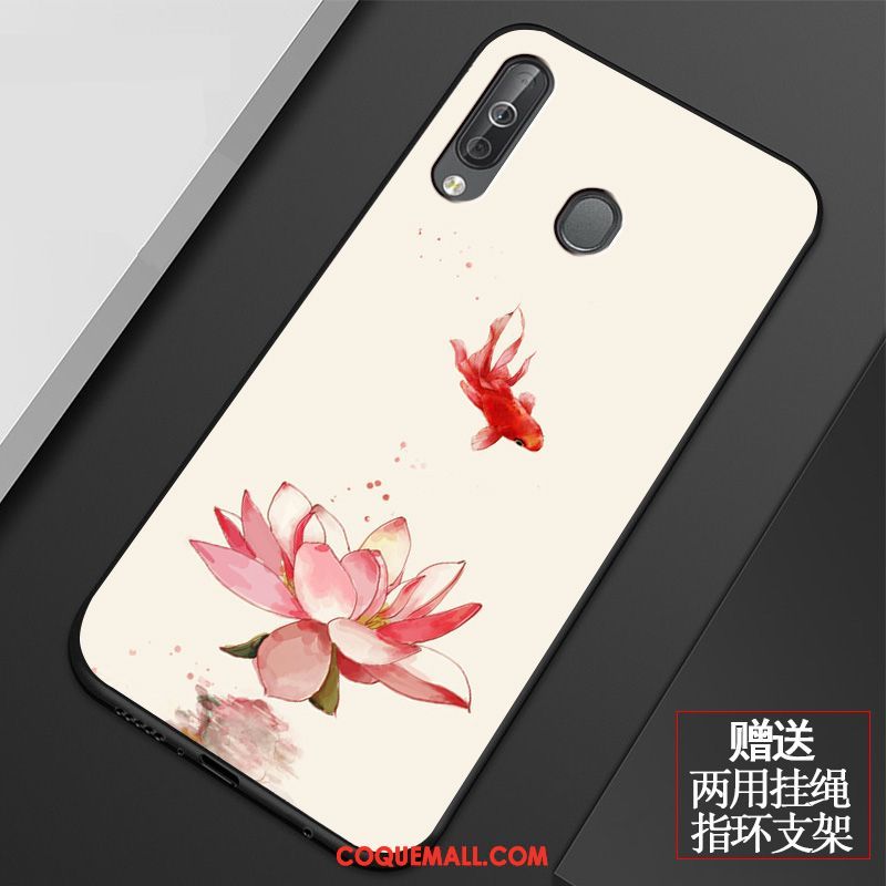 Étui Samsung Galaxy A40s Art Incassable Tout Compris, Coque Samsung Galaxy A40s Rouge Étoile