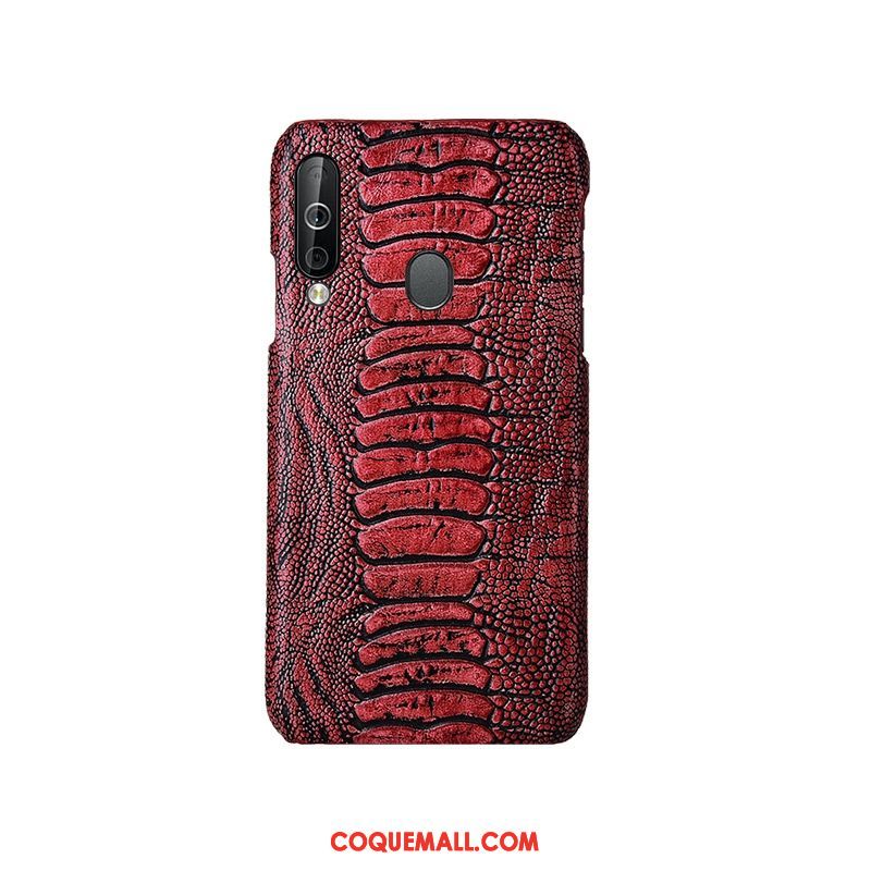 Étui Samsung Galaxy A40s Mode Incassable Cuir Véritable, Coque Samsung Galaxy A40s Luxe Protection Braun