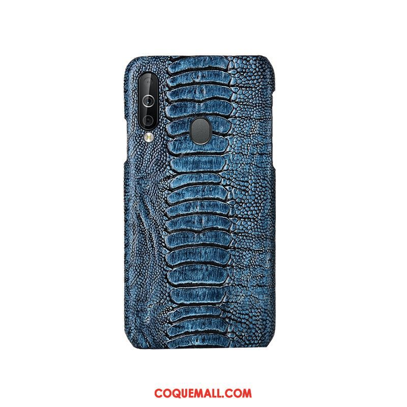 Étui Samsung Galaxy A40s Mode Incassable Cuir Véritable, Coque Samsung Galaxy A40s Luxe Protection Braun