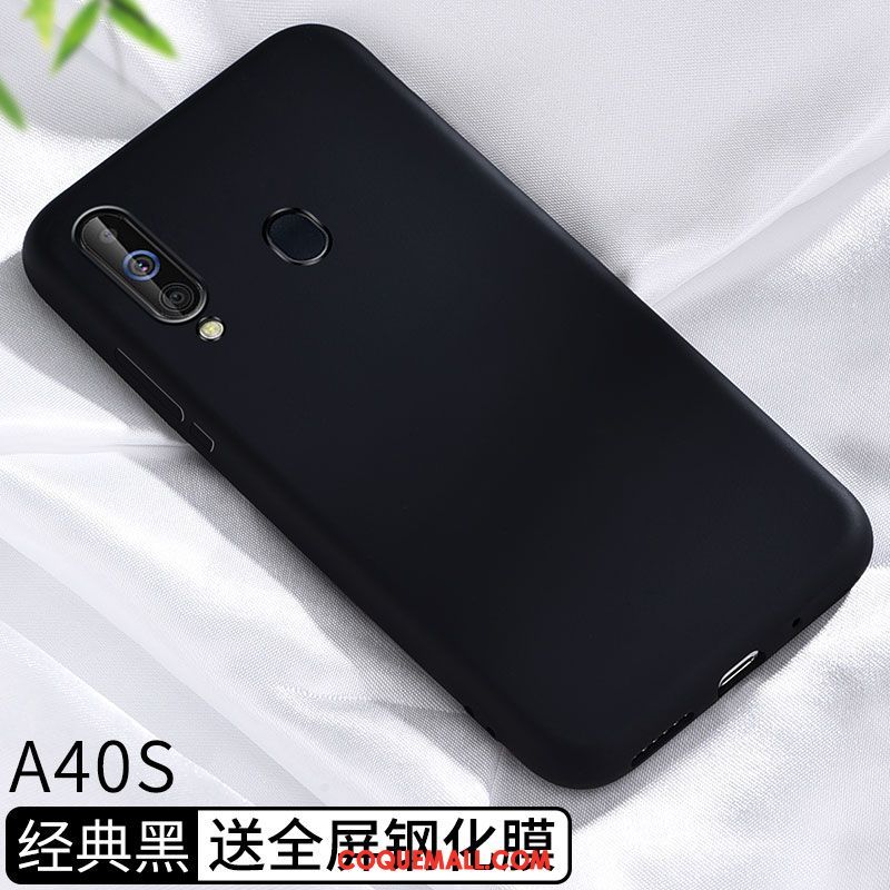 Étui Samsung Galaxy A40s Personnalité Mesh Amoureux, Coque Samsung Galaxy A40s Simple Silicone