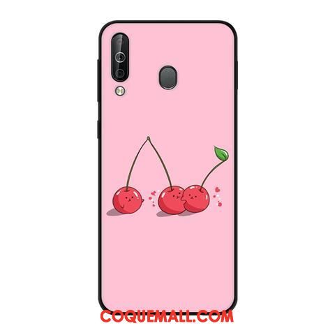 Étui Samsung Galaxy A40s Tendance Téléphone Portable Noir, Coque Samsung Galaxy A40s Vent Rose