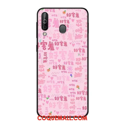 Étui Samsung Galaxy A40s Tendance Téléphone Portable Noir, Coque Samsung Galaxy A40s Vent Rose