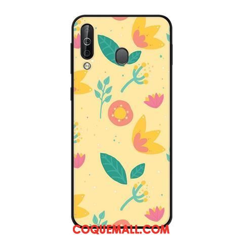 Étui Samsung Galaxy A40s Tendance Téléphone Portable Noir, Coque Samsung Galaxy A40s Vent Rose