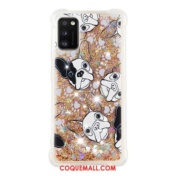 Étui Samsung Galaxy A41 Bleu Téléphone Portable Étoile, Coque Samsung Galaxy A41 Ballon Dessin Animé