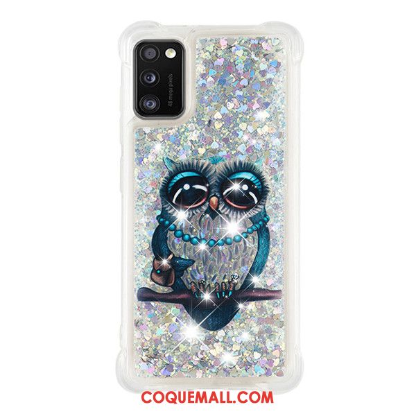 Étui Samsung Galaxy A41 Bleu Téléphone Portable Étoile, Coque Samsung Galaxy A41 Ballon Dessin Animé