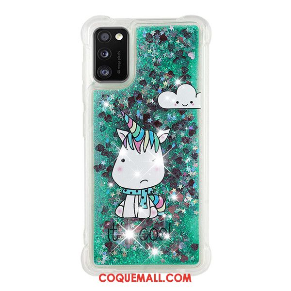 Étui Samsung Galaxy A41 Bleu Téléphone Portable Étoile, Coque Samsung Galaxy A41 Ballon Dessin Animé