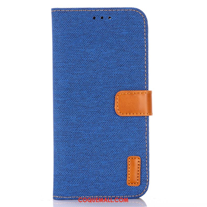 Étui Samsung Galaxy A41 En Cuir Protection Téléphone Portable, Coque Samsung Galaxy A41 En Denim Incassable