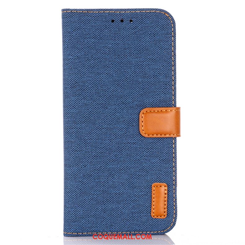 Étui Samsung Galaxy A41 En Cuir Protection Téléphone Portable, Coque Samsung Galaxy A41 En Denim Incassable