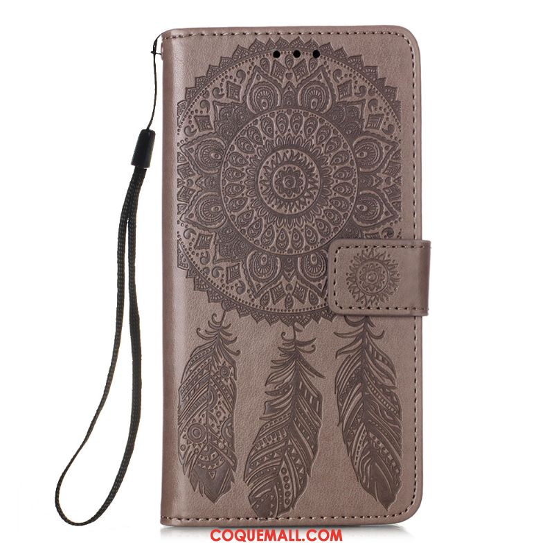 Étui Samsung Galaxy A41 Téléphone Portable Étoile En Cuir, Coque Samsung Galaxy A41 Clamshell Violet