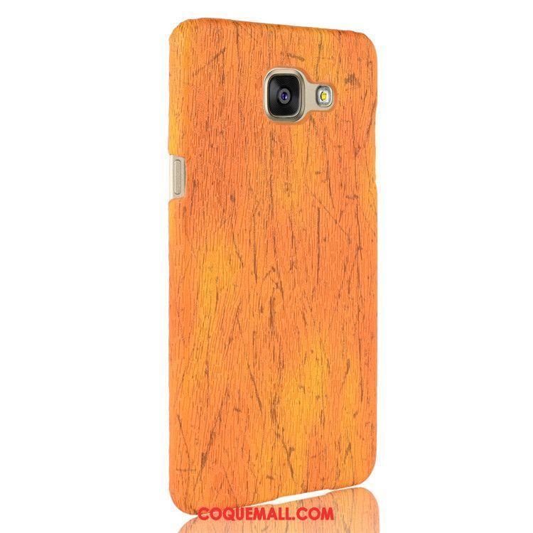 Étui Samsung Galaxy A5 2016 Cuir Protection Difficile, Coque Samsung Galaxy A5 2016 Téléphone Portable Étoile Orange