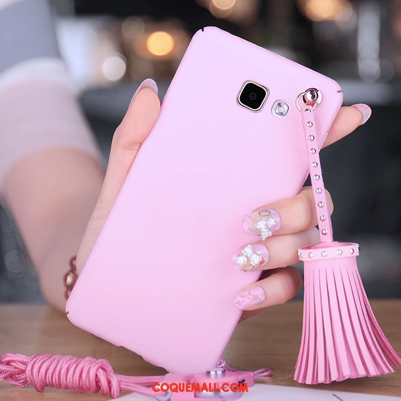 Étui Samsung Galaxy A5 2016 Difficile Téléphone Portable Rose, Coque Samsung Galaxy A5 2016 Tout Compris Ornements Suspendus