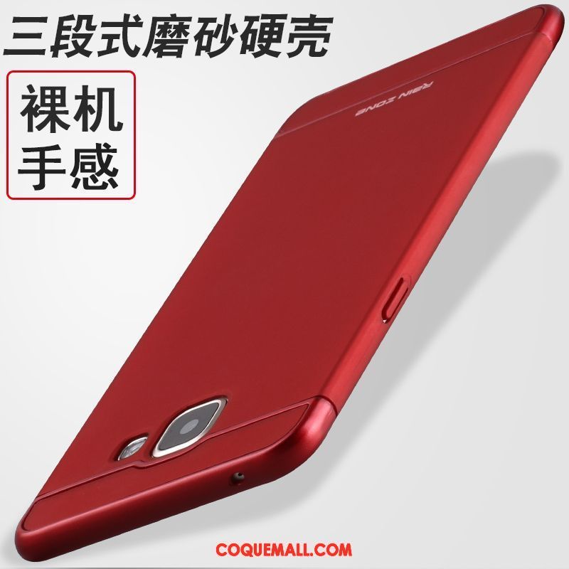 Étui Samsung Galaxy A5 2016 Délavé En Daim Rouge Étoile, Coque Samsung Galaxy A5 2016 Téléphone Portable Support