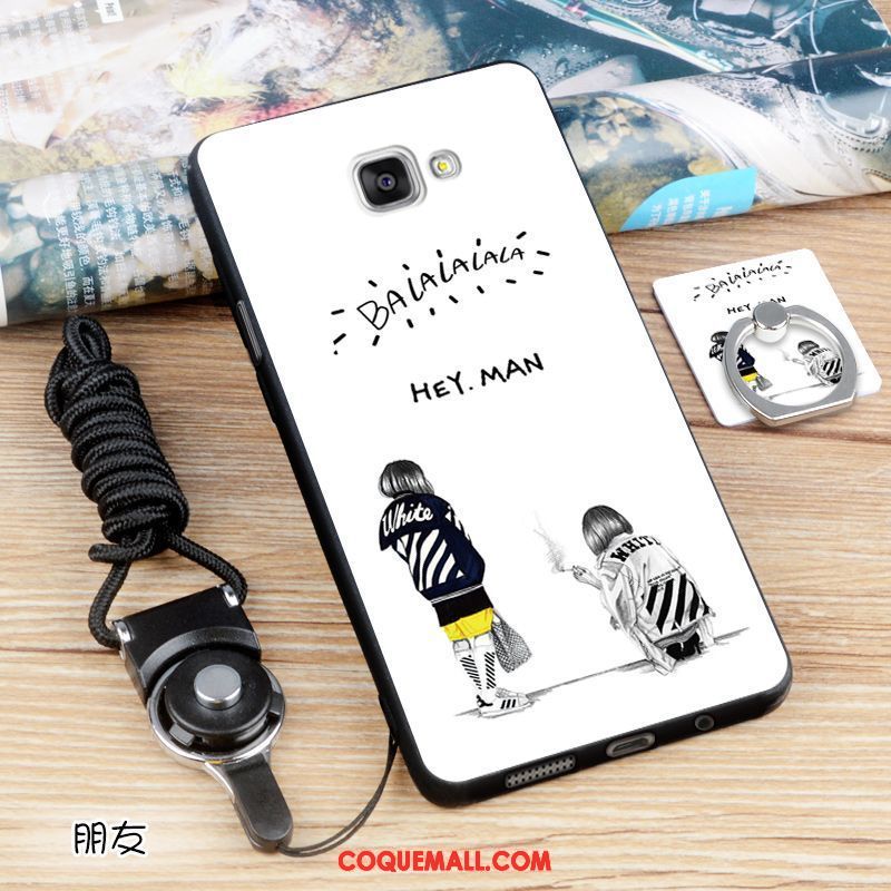 Étui Samsung Galaxy A5 2016 Fluide Doux Tendance Cou Suspendu, Coque Samsung Galaxy A5 2016 Silicone Blanc