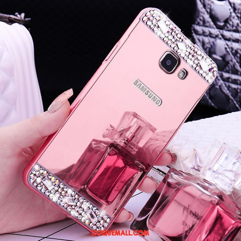 Étui Samsung Galaxy A5 2016 Métal Protection Border, Coque Samsung Galaxy A5 2016 Étoile Strass