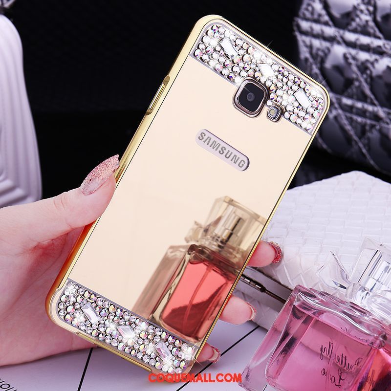 Étui Samsung Galaxy A5 2016 Métal Protection Border, Coque Samsung Galaxy A5 2016 Étoile Strass