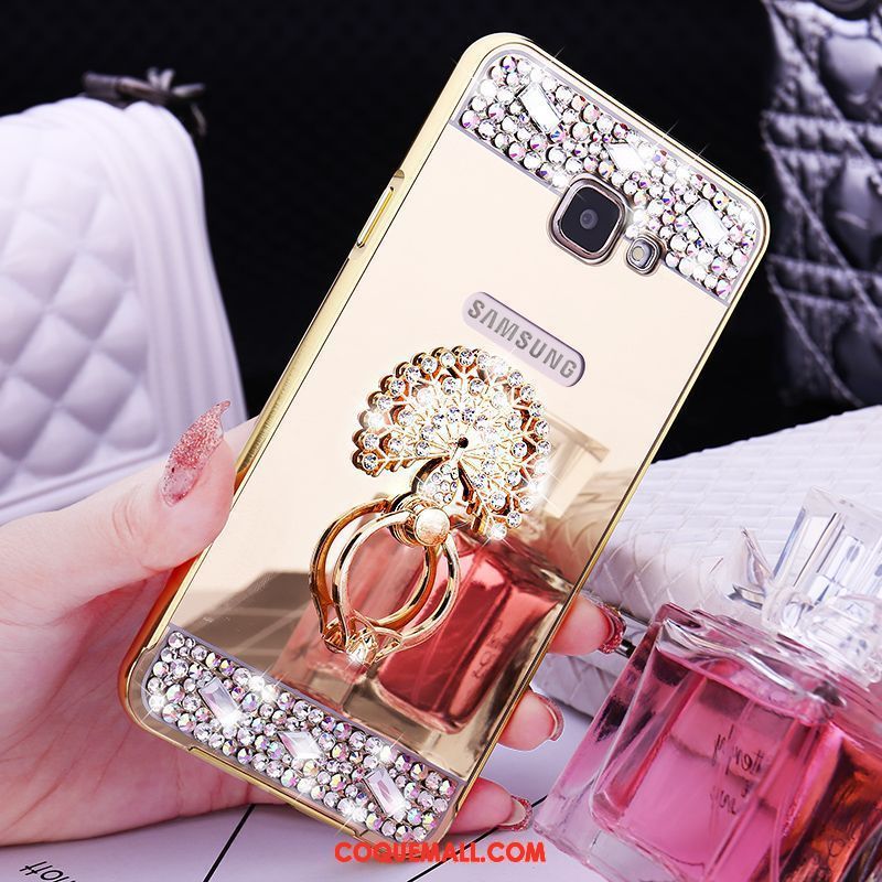 Étui Samsung Galaxy A5 2016 Métal Protection Border, Coque Samsung Galaxy A5 2016 Étoile Strass