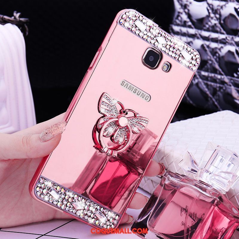 Étui Samsung Galaxy A5 2016 Métal Protection Border, Coque Samsung Galaxy A5 2016 Étoile Strass