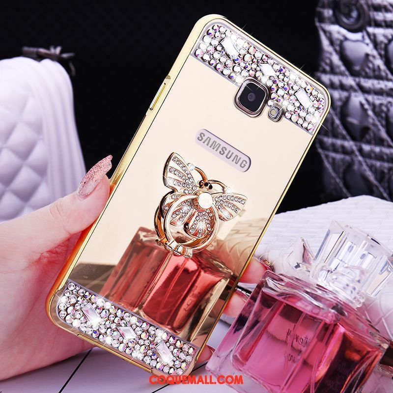 Étui Samsung Galaxy A5 2016 Métal Protection Border, Coque Samsung Galaxy A5 2016 Étoile Strass