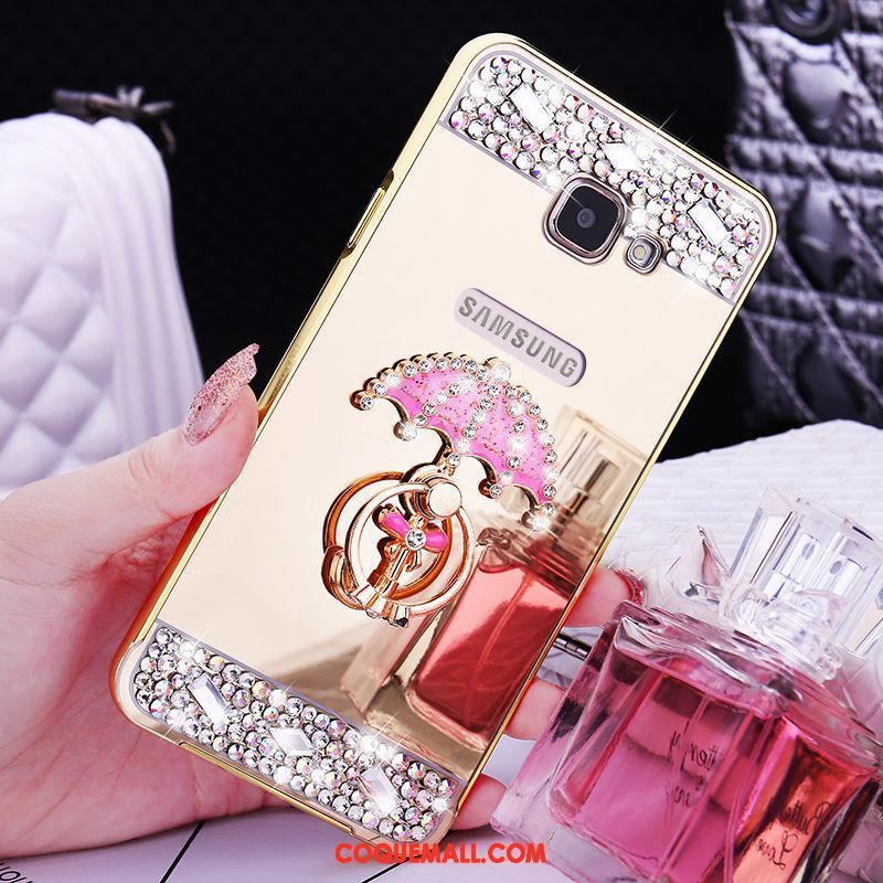 Étui Samsung Galaxy A5 2016 Métal Protection Border, Coque Samsung Galaxy A5 2016 Étoile Strass