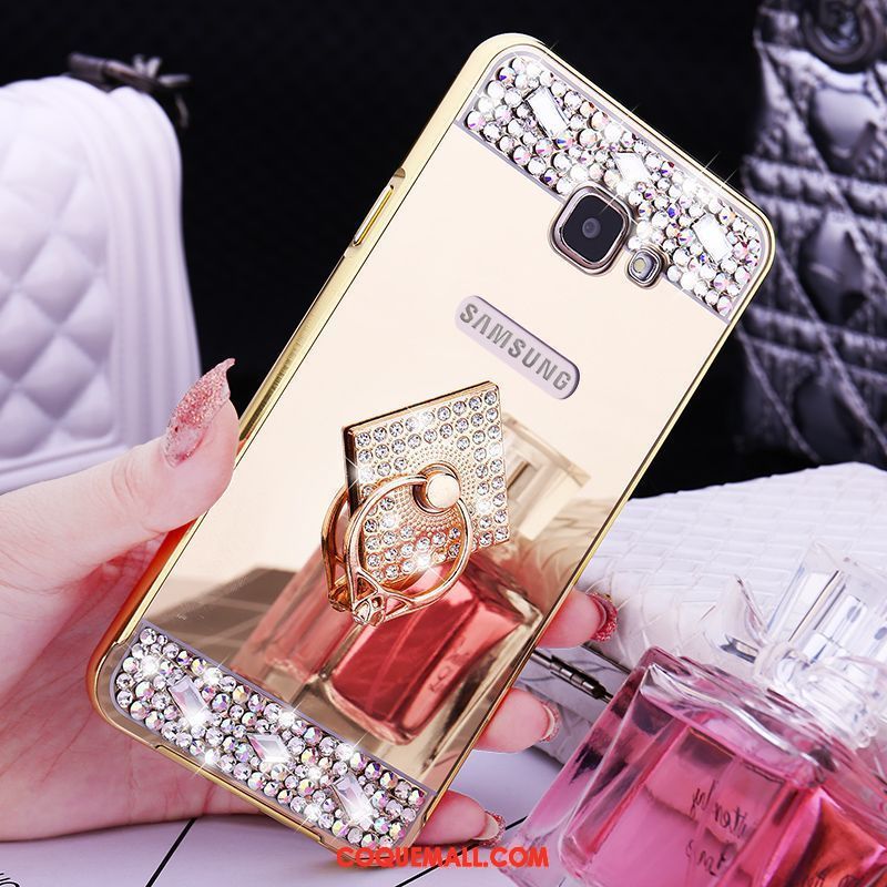 Étui Samsung Galaxy A5 2016 Métal Protection Border, Coque Samsung Galaxy A5 2016 Étoile Strass