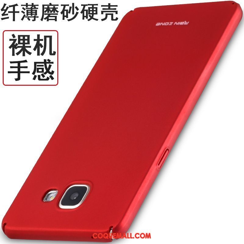 Étui Samsung Galaxy A5 2016 Rouge Incassable Difficile, Coque Samsung Galaxy A5 2016 Étoile Délavé En Daim