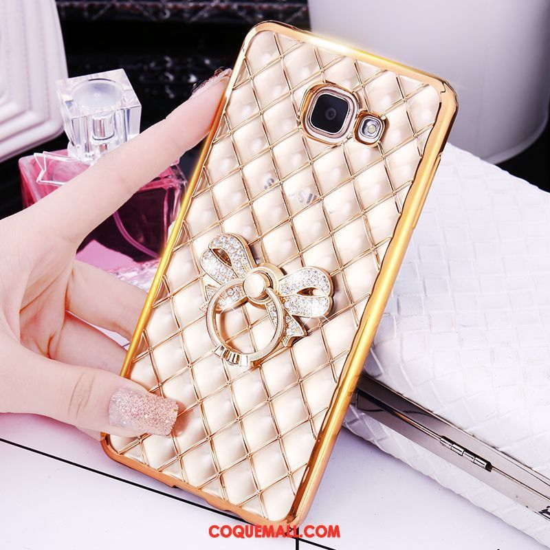 Étui Samsung Galaxy A5 2016 Téléphone Portable Étoile Anneau, Coque Samsung Galaxy A5 2016 Protection Fluide Doux Champagner Farbe